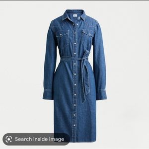 J.Crew denim button dress